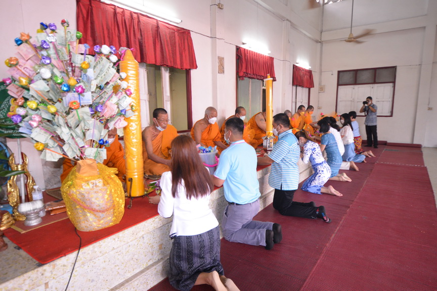 โครงการสนับสนุนโครงการสนับสนุนกิจกรรมทางพระพุทธศาสนา “สืบสานงานประเพณีถวายเทียนพรรษา รณรงค์งดเหล้าเข้าพรรษา ปี 2565”