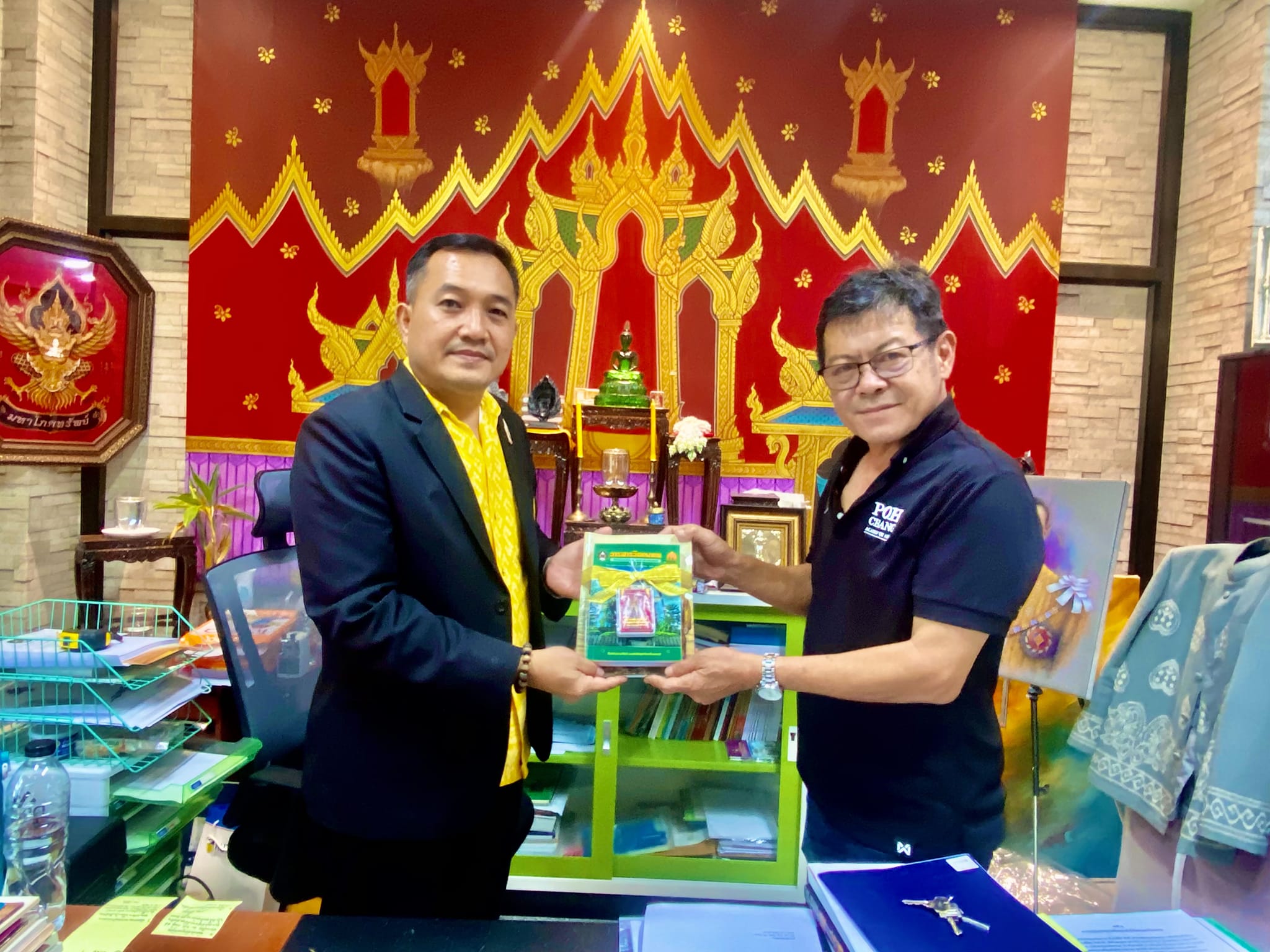 การต้อนรับ คณะอาจารย์และนักศึกษาจากสาขาวิชาศิลปศึกษา วิทยาลัยเฉพาะช่าง มหาวิทยาลัยเทคโนโลยีราชมงคลรัตนโกสินทร์